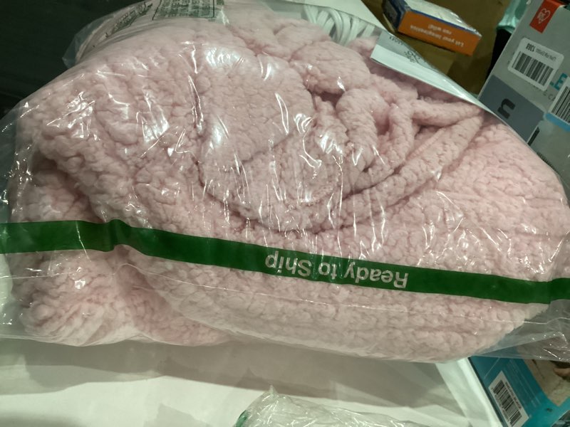 Condition photo showing Good Condition for Electric Heated Blanket Full Size 72"×84" with 6 Heating Levels & 1-10Hs Auto Off, Heating Blanket Double Sided Plush Sherpa, Fast Heating, Machine Washable for Christmas Gift - Light Pink 05-pink Full (72" x 84")
