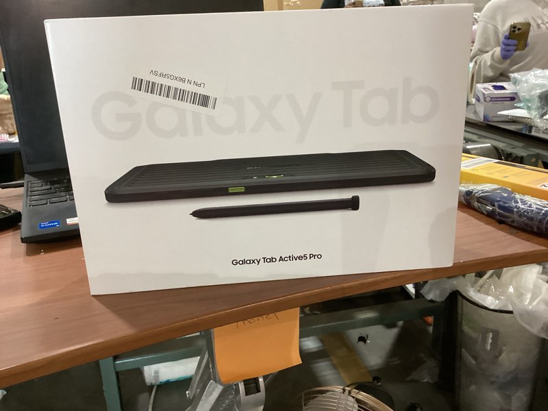Condition photo showing As Is for samsung galaxy tab active5 pro 10.1” 6+128gb, work tablet, wifi, rugged design, sensitive touchscreen(no power cord)no pen 
