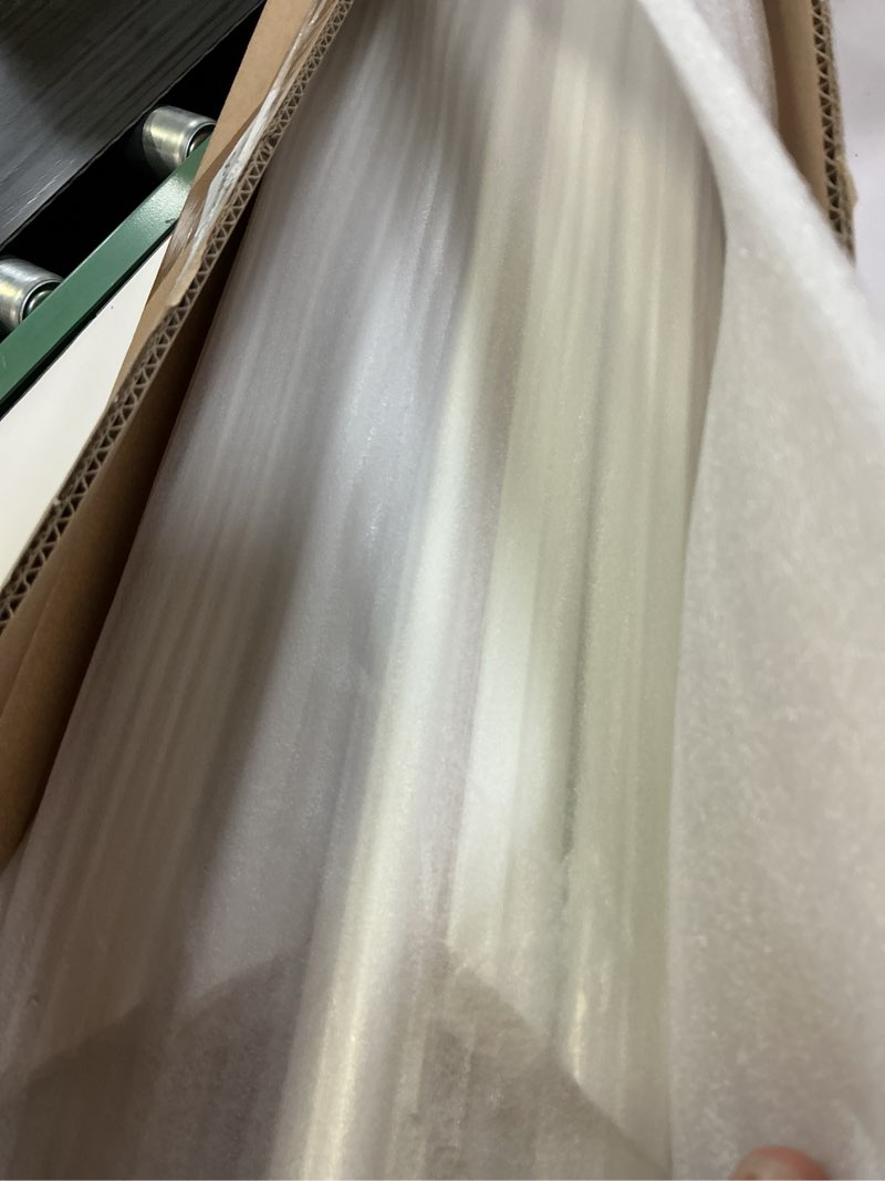 Condition photo showing Good Condition for pre-cut peel and stick wall molding kit wainscoting trim- self adhesive premade accent panel chair rail for interior moulding home decor accent wall set of 6 pcs - 3 top 3 bottom, ready to assemble white (54×24+24×24) x2 + (54×48+24×48)