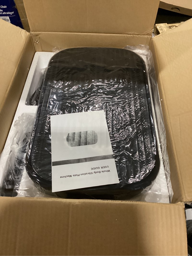 Condition photo showing New/Like New for Vibration Plate Exercise Machine, Vibration Plate for Lymphatic Drainage 330 Lbs Capacity Whole Body Vibration Platform Machines Helps Weight Loss Shaping Toning Wellness Black