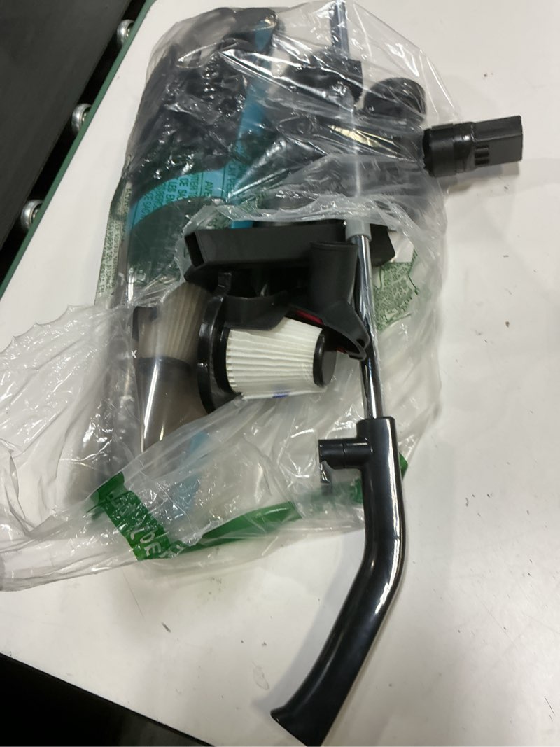 Condition photo showing As Is for corded vacuum (blue)