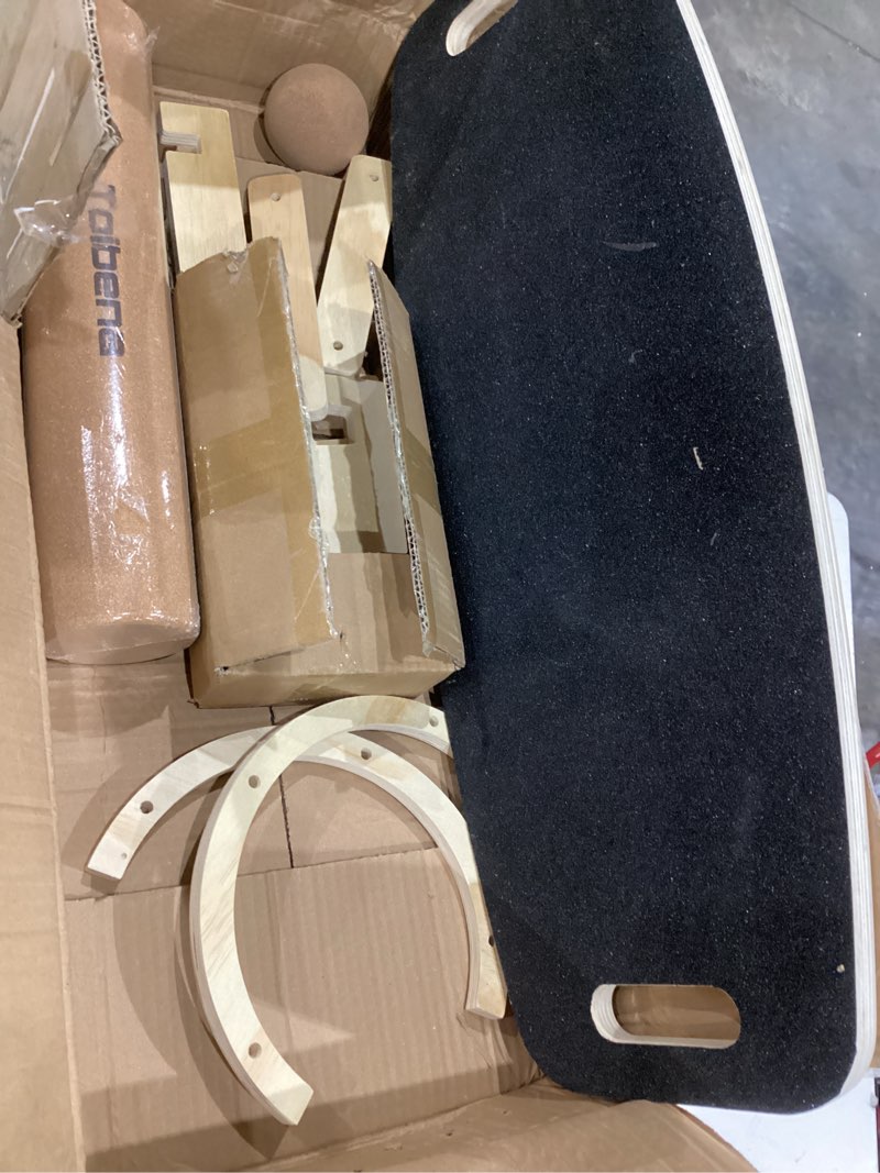 Condition photo showing Good Condition for balance board trainer for adults kids?hockey snowboard wobble board?450lbs remarkable core trainer made of wood/less plastic 30 inches x 18 inches black