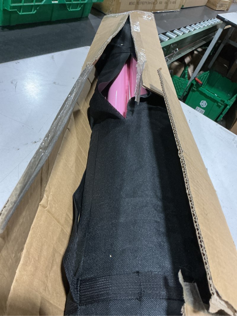 Condition photo showing As Is for new & improved 4 ft steel double ballet barre with carry bag and beginner guide,adjustable&portable ballet barre for home and gym,quality ballet bar anti-wobble,stretching dance bar pink steel