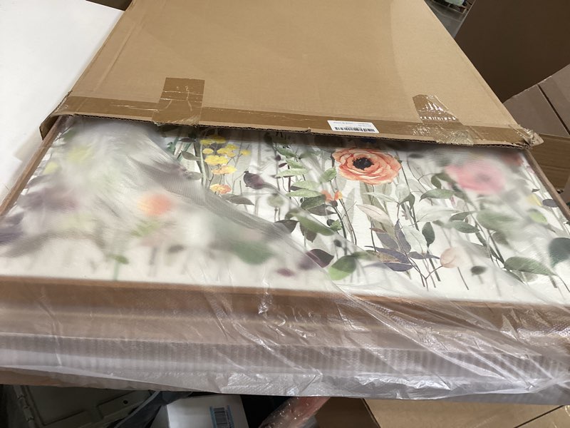 Condition photo showing New/Like New for bincue wildflower wall art large floral wall painting neutral print pictures decor flower artwork 36x24 inches framed wildflowers paintings flower wall decor for living room bedroom bathroom farmhouse set of 3 24"l x 16"w wildflowers