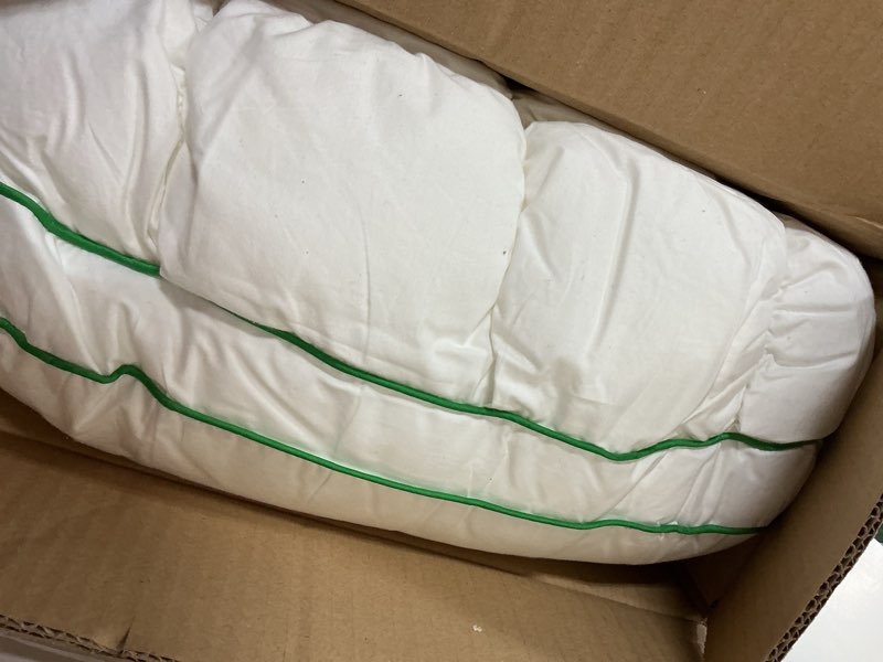 Condition photo showing As Is for your moon fluffy support bed pillow queen size, super soft premium down-alternative filling for sleeping, luxury hotel quality bed pillows for side sleeper (white) white queen (pack of 1)