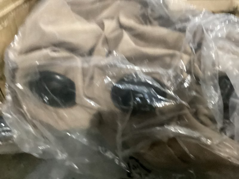 Condition photo showing As Is for 15ft Patio Umbrella with Base,Large Outdoor Double-Sided Rectangle Umbrella with Crank Handle, Market Umbrella for Poolside Garden Deck Backyard Beach Pools, Beige