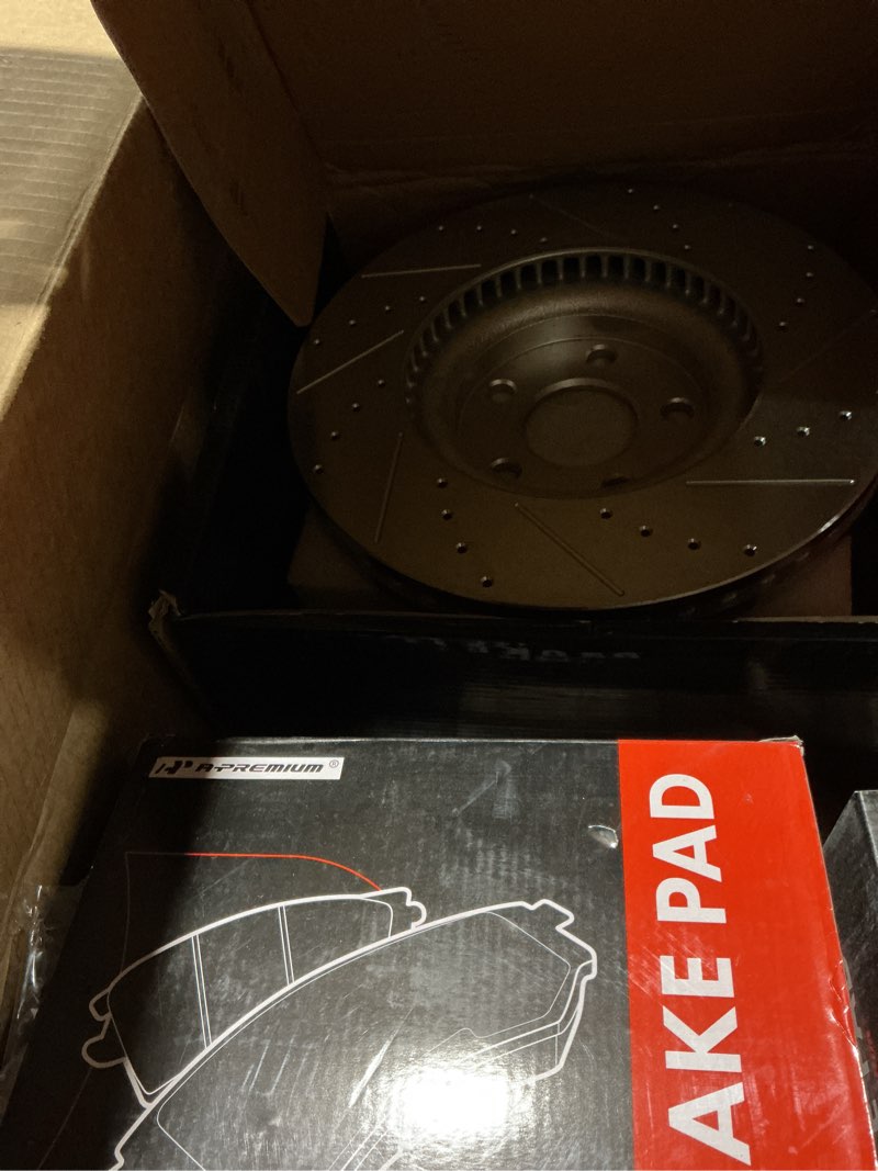 Condition photo showing Good Condition for similar a-premium solid disc + brake pads kit compatible with select toyota and lexus models - camry, rav4, corolla cross, avalon, venza,