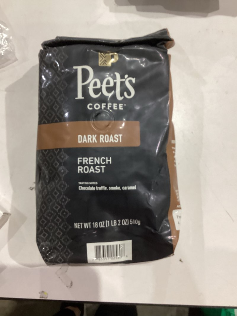 Condition photo showing New/Like New for Peet's Coffee, Dark Roast Ground Coffee - French Roast 18 Ounce Bag French Roast 18 Ounce (Pack of 1)