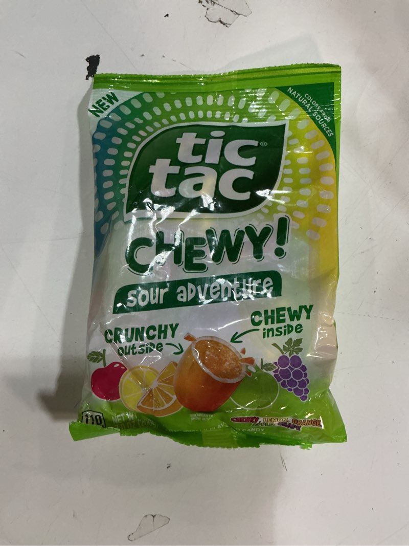 Condition photo showing Good Condition for TIC TAC CHEWY! Sour Adventure, Sour Candy, Bulk 8 Pack, Fruity Chewy Candy, 7 oz Each (Packaging May Vary)