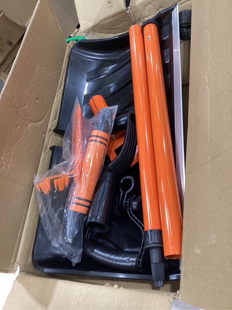 Condition photo showing As Is for Snow Shovel with Ice Blade, 22-Inch Heavy Duty Removable Snow Shovel for Driveways, Sidewalks, Garages & Outdoor Use, Includes Car Snow Brush and Ice Scraper for Windshield