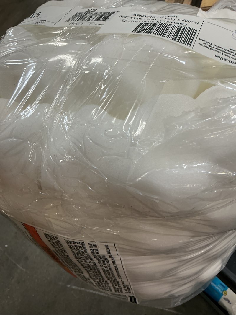 Condition photo showing As Is for mainstays 1.25  7-zone foam mattress topper  full