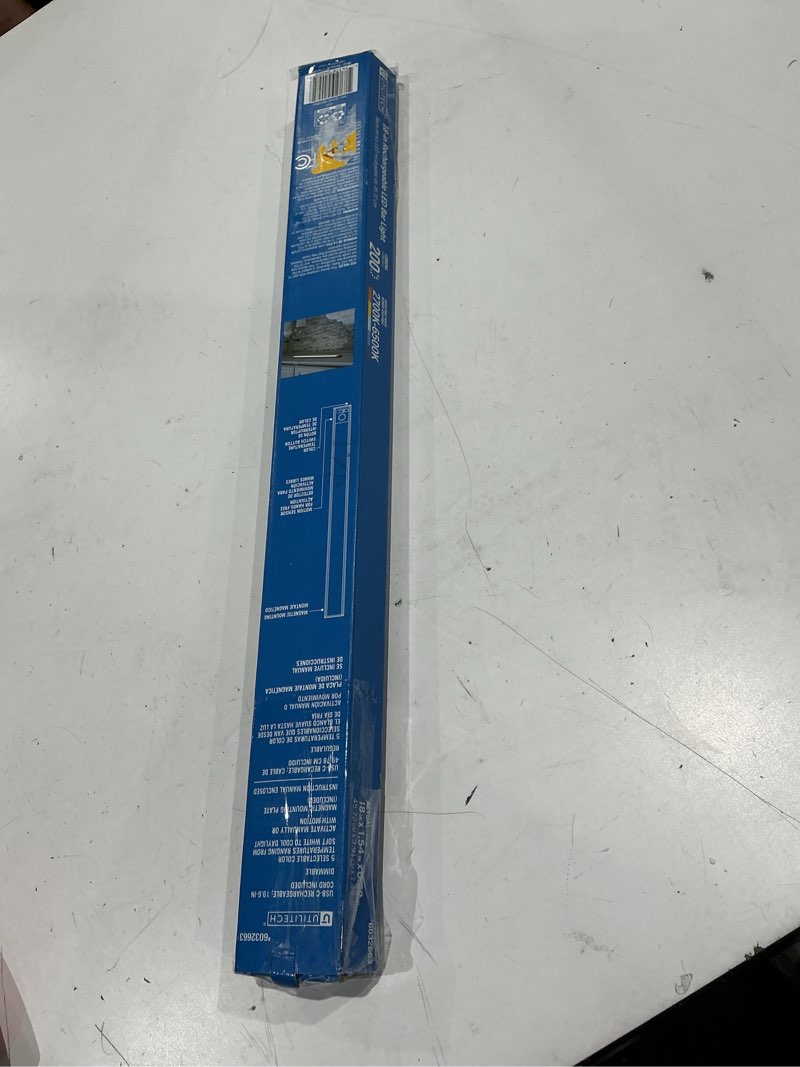Condition photo showing Good Condition for white led under cabinet light lamp w/ motion sensor and dimming rechargeable indoor lighting for kitchen closet