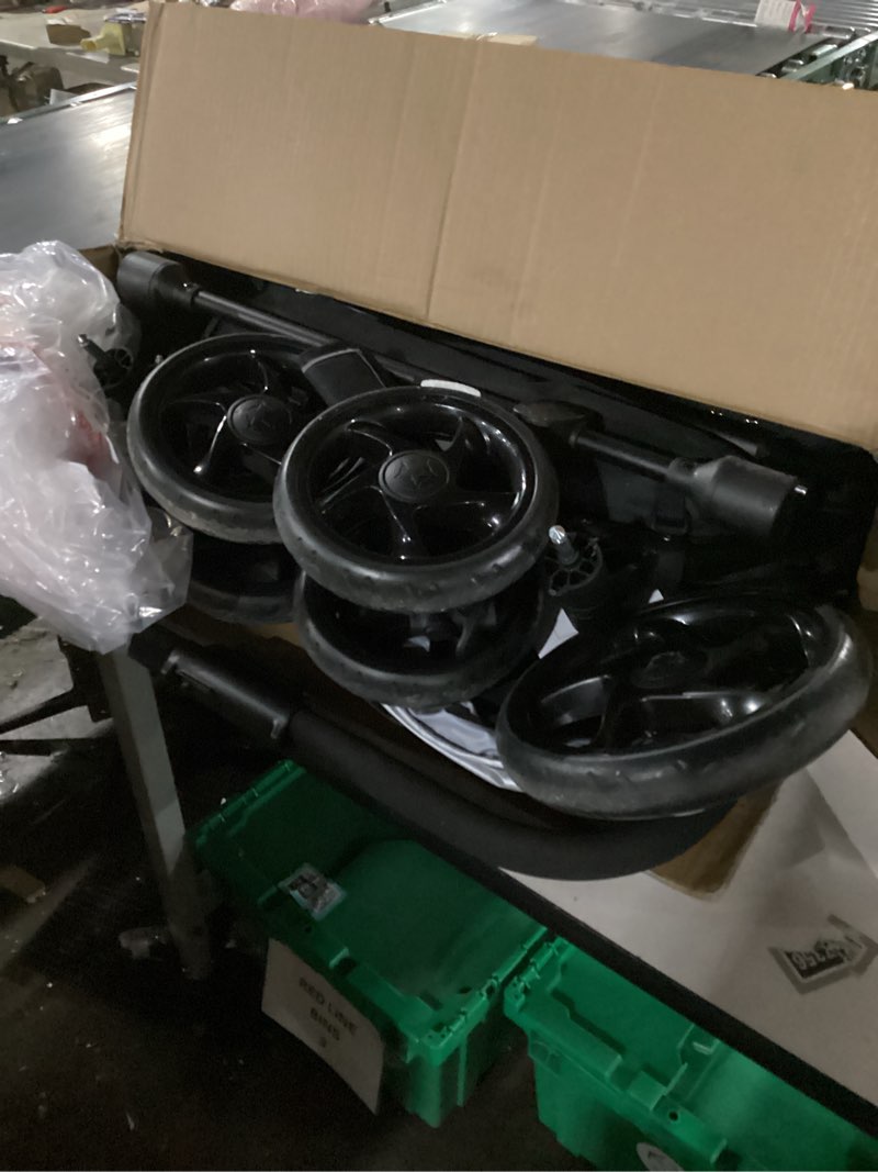 Condition photo showing As Is for Jeep Destination Ultralight Side x Side Double Stroller, Midnight