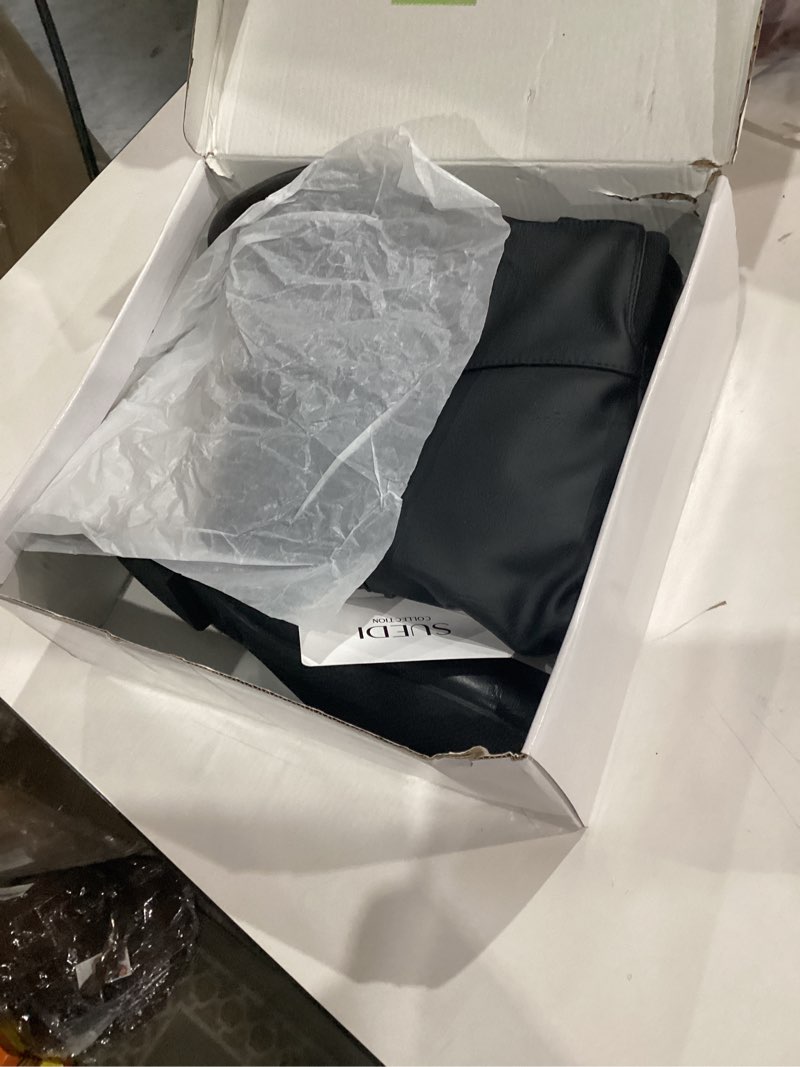 Condition photo showing New/Like New for Rollda SUEDI Women's Slouchy Knee High Boots Pull On Flat Boots Side Zipper Fall Boots for Women