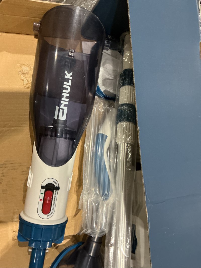 Condition photo showing Good Condition for enhulk pc15 cordless handheld pool vacuum, upgraded 13.4" wide head | 18.5 gpm powerful suction, 60 mins runtime, 87.5'' telescopic pole, 4 filter bags, pool cleaner for above & inground pools