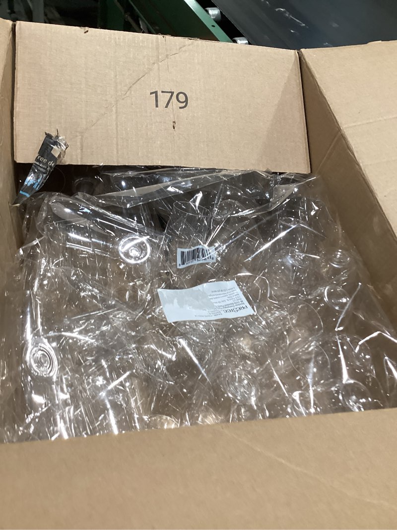 Condition photo showing Good Condition for prestee 48 pack plastic champagne flutes 9 oz - stemless disposable champagne flutes for cocktails mimosa bar and party supplies - clear shatterproof plastic wine glasses for wedding and summer party