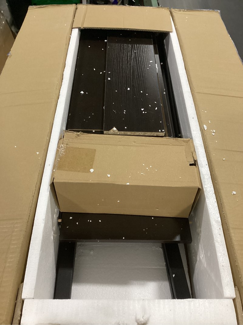 Condition photo showing Good Condition for over the toilet storage cabinet with 2-door design bathroom organizers and storage with anti-tip device over toilet organizer with shelves for bathroom,restroom,laundry espresso