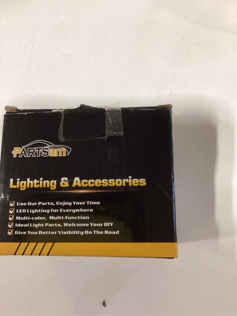Condition photo showing New/Like New for Partsam 5Pcs Smoke Lens Cab Marker Roof Running White LED Top Clearance Lights Assembly 9LED Compatible with Ford F250 F350 F450 F550 Cab Lights 2017 2018 2019 2020 2021 Super Duty 264343BK Smoke Lens/White Light