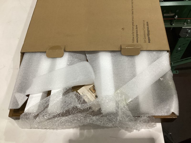 Condition photo showing New/Like New for Large Ottoman Tray for Living Room and Coffee Table, Decorative Acacia Wood Serving Tray with Handles for Breakfast in Bed, Dinner Food Kitchen TV (Natural, 20" x 20" x 2") Natural 20" x 20" x 2"