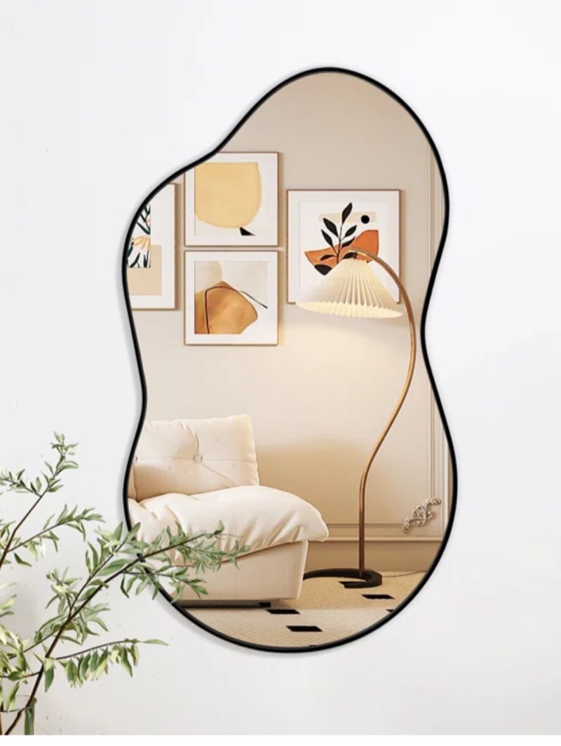 Cloud Shaped Metal Wall Mirror