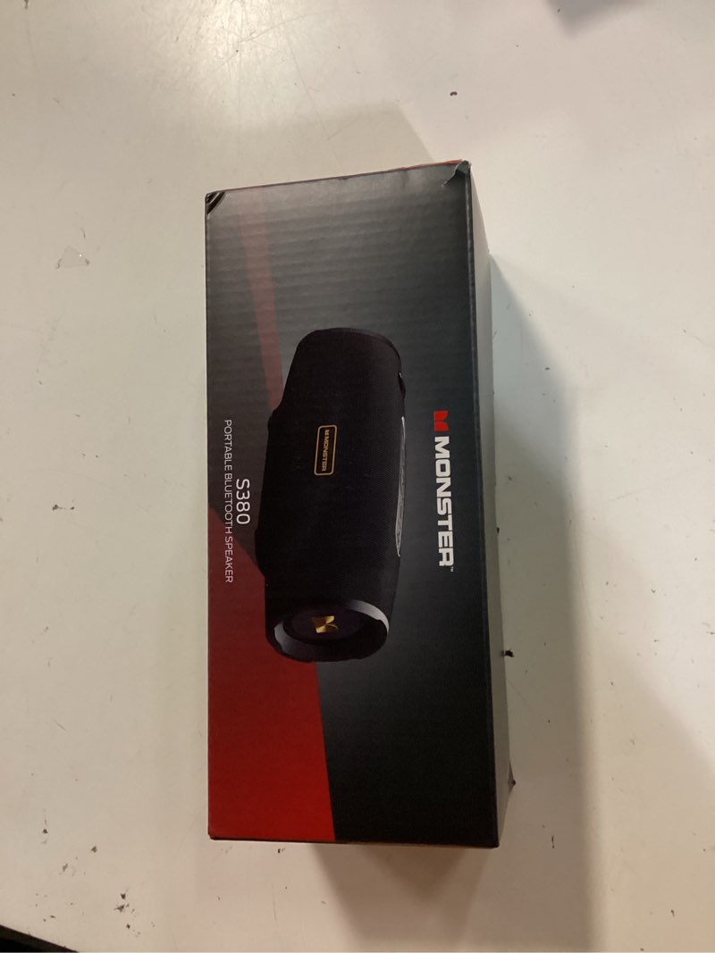 Condition photo showing New/Like New for monster s380 bluetooth speaker, portable speaker with 40w stereo sound, bluetooth 6.0, 20h playtime, tws pairing, support aux/tf card, ipx6 waterproof wireless speaker for home, travel, outdoor