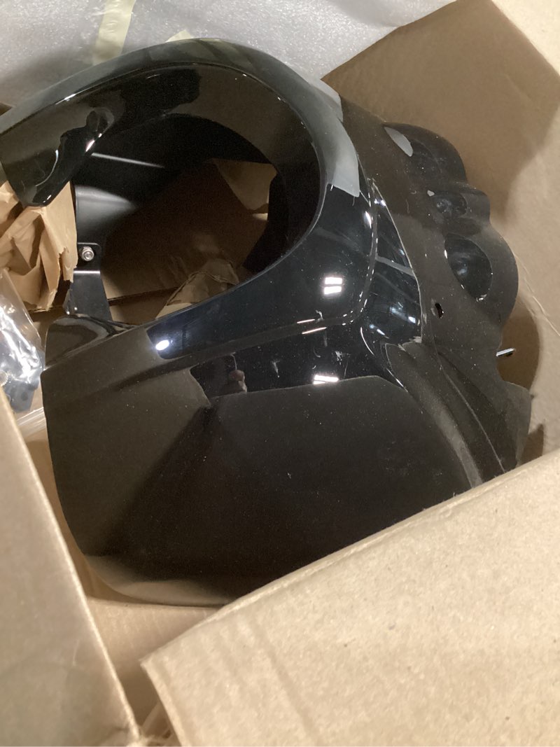Condition photo showing Good Condition for fatecim headlight fairing with 15'' smoke windshield windscreen for harley dyna t-sport fxdxt fxd fxdc fxdb fxdl fxdls
