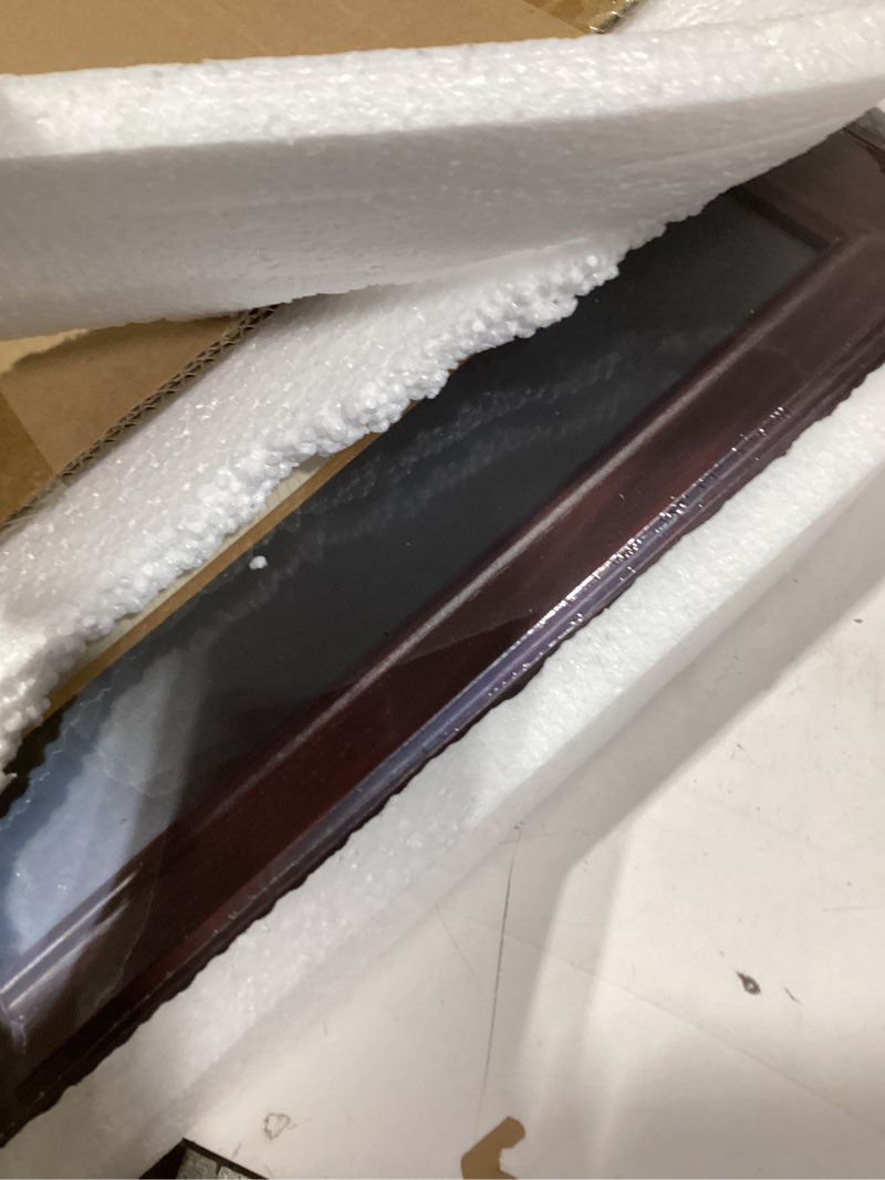 Condition photo showing New/Like New for 16x20 Diploma Frames 12x16 with Black Mat, Fits Degree Certificate Document, 20 x 16 Cherry Red Frame with Tempered Glass Panel for Wall Mounting Black Mat-1 16x20 or 12x16 with mat