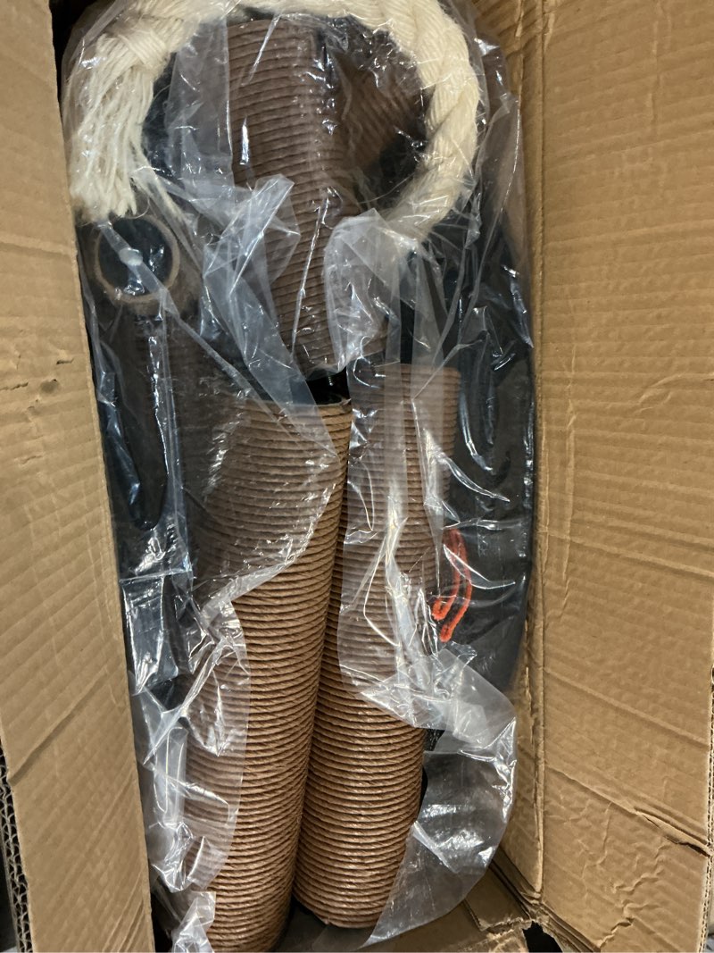 Condition photo showing Good Condition for 64 in Heavy Duty Cat Tree, Cat Tower for Indoor Large Cats, Multi-Level Cat Furniture with Sisal Scratching Post, Hammock Extra-Large Platform & Condo (Brown) Dark brown