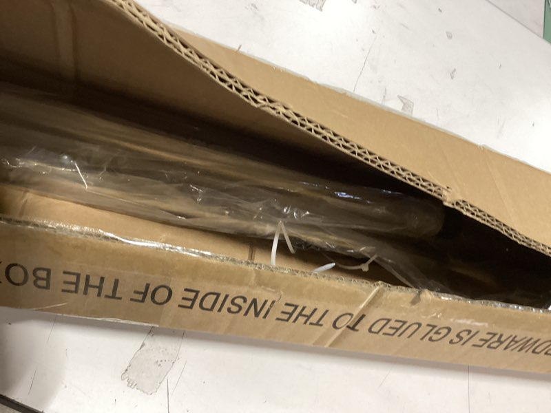 Condition photo showing New/Like New for 1 1/8 Inch Diameter Room Darkening Curtain Rods 48-84”, Heavy Duty Window Wrap Around Drapery Rod with Aluminum Bracket, All Accessories, Wall Mounted Ceiling Mounted, Adjustable Length, Brushed Gold Brushed Gold 48-84"