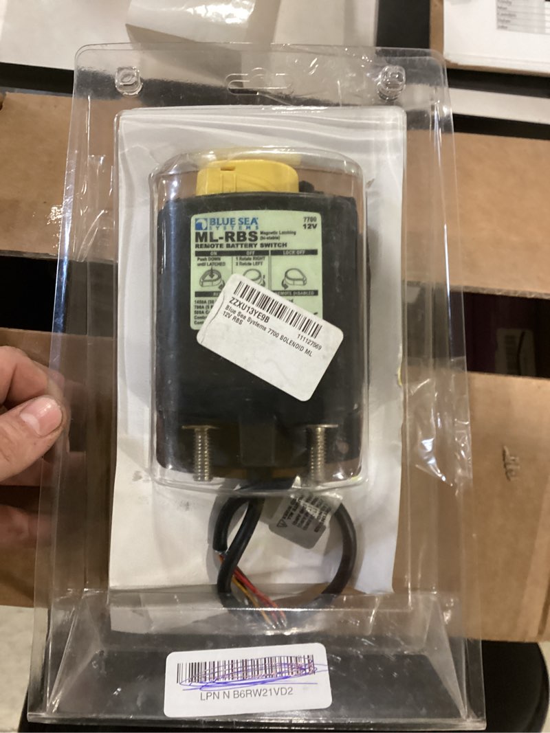 Condition photo showing Good Condition for blue sea systems 7700 solenoid ml 12v rbs
