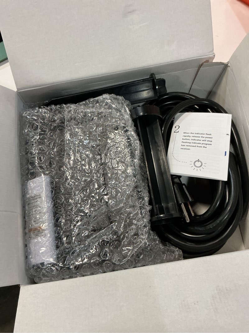 Condition photo showing Good Condition for outdoor remote control power strip, 25ft extension cord waterproof, independent control outlets, 6 grounded outlets for outdoor decorations, 14 awg, 15a/1875w, etl listed (25 ft)