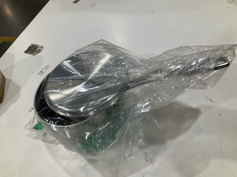 Condition photo showing Good Condition for tramontina signature tri-ply clad stainless steel 2-quart sauce pan with lid, induction-ready, dishwasher-safe, nsf-certified, made in brazil sauce pan 2 quarts