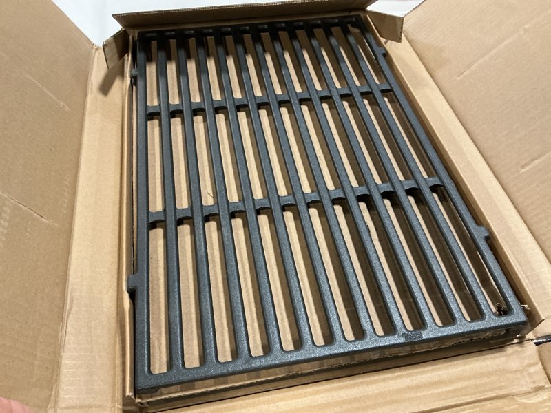 Condition photo showing New/Like New for 7638 spirit grill grates replacement for weber spirit ii e-310 e-330 gs4 grill parts weber spirit e310 grill grate 300 series 65906 cooking grids weber genesis silver b c 1000 5000 gold b c part 17.5” spirit 300 series grates 17.5" x 23.8"