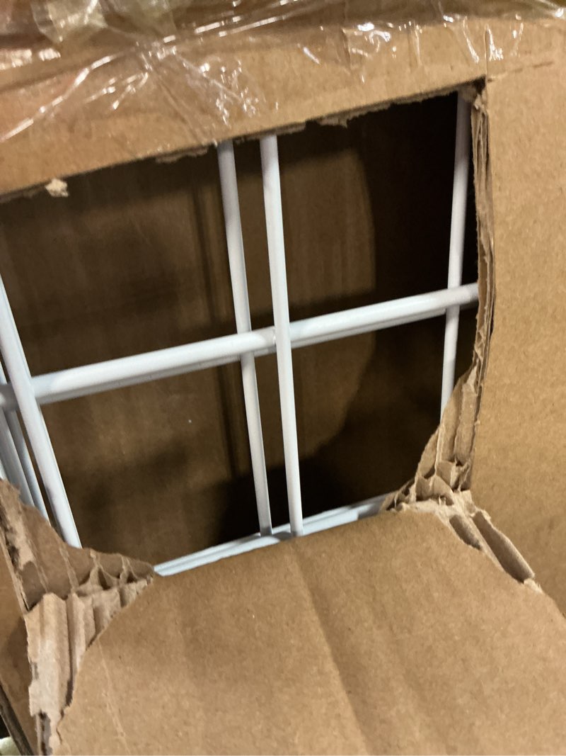 Condition photo showing Good Condition for torack 2 pack garage storage wall shelves, 15" x 45" wall mounted wire shelves for garage heavy duty wall shelving(pack of 2, white) white 15*45"