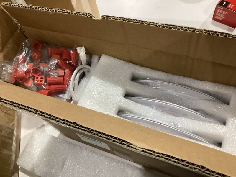 Condition photo showing Good Condition for 6 Pack 8 Inch LED Recessed Lighting with Junction Box Ultra-Thin, 3000K/4500K/6000K Selectable, 8" Dimmable Canless LED Downlight, 1800LM CRI80 High Brightness 5%-100% Recessed Light… 6-Packs White