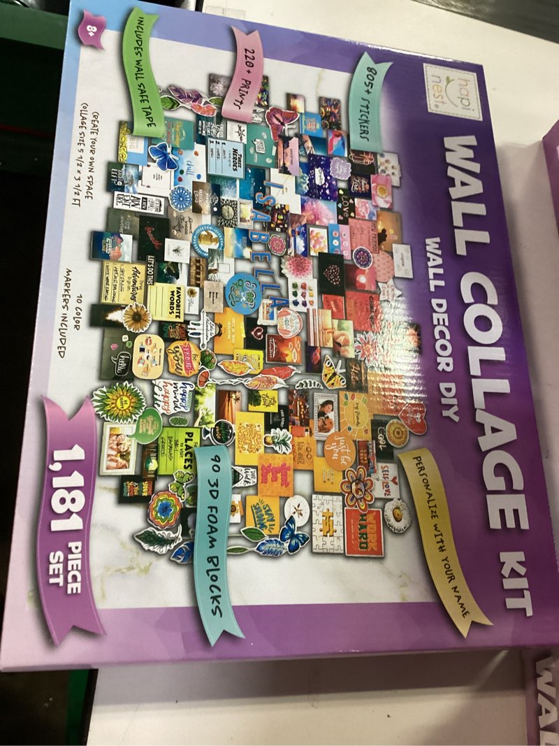 Condition photo showing New/Like New for Hapinest DIY Wall Collage Kit for Tween and Teen Girls, Gifts for Ages 10 11 12 13 14 Years Old and Up Cute Trendy Bedroom Room Décor