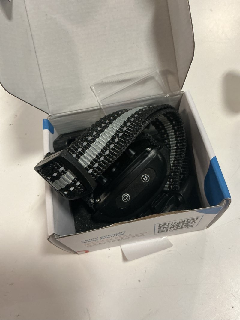 Condition photo showing As Is for dogrook rechargeable dog bark collar - no shock training smart collar - beep & vibrating - anti bark collar for large dog, medium & small dog - no shock bark collar - 12-110 lbs black