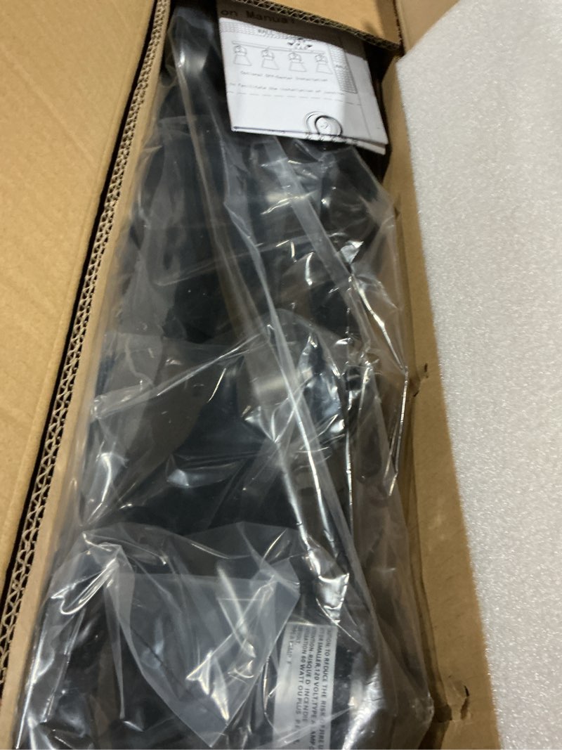 Condition photo showing Good Condition for seeblen 4-light kitchen light fixtures - adjustable ceiling/wall mount spotlight, industrial black track lighting for living room, dining room, hallway, bathroom 4 light