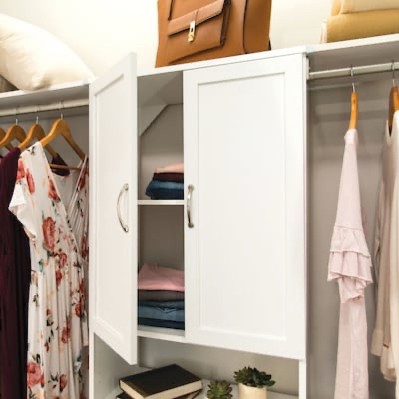 100+ bought last week ClosetMaid BrightWood 25-in x 30.12-in x 0.63-in White Closet tower door Item #2550870 | Model