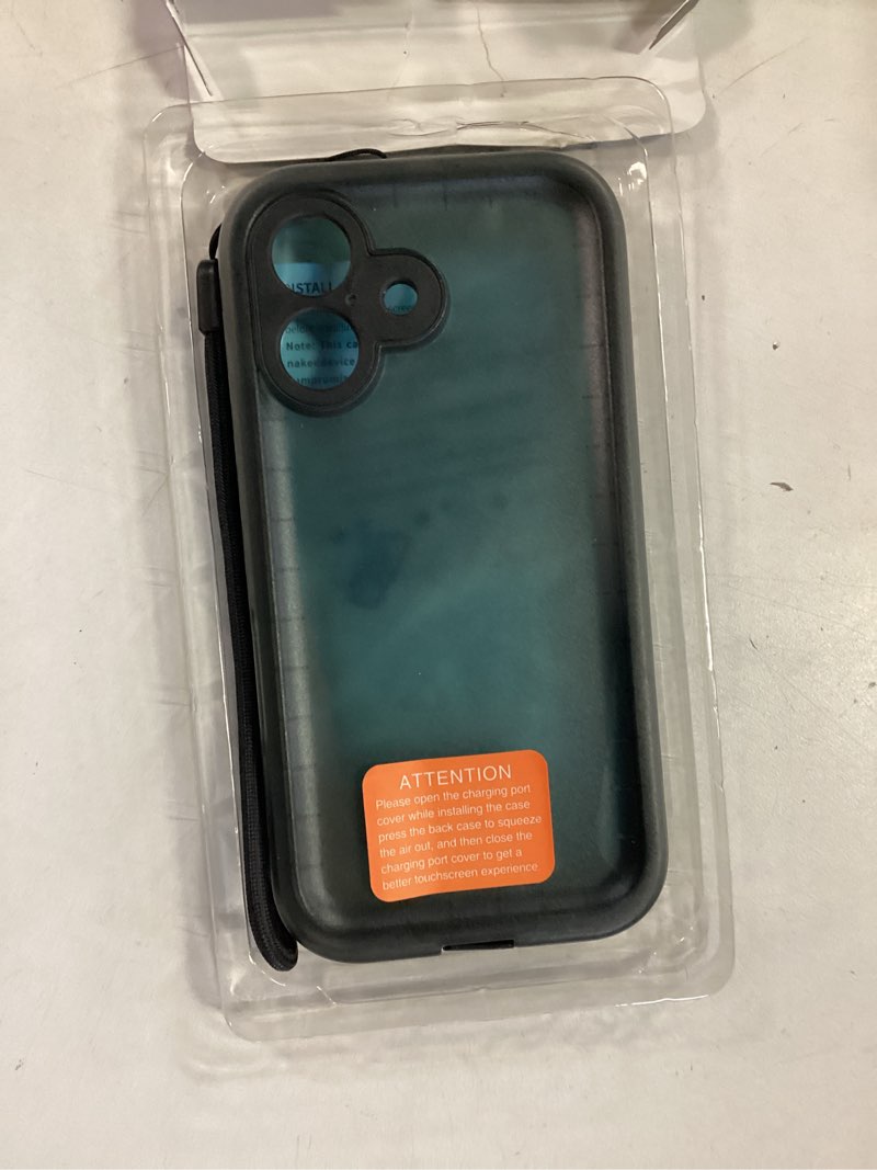 Condition photo showing Good Condition for SPORTLINK for iPhone 16 Waterproof Case - Shockproof Dustproof Case with Built-in Clear Screen Protector, Full Body Heavy Duty Sealed Protective Cover for iPhone 16 6.1" Black for iPhone 16