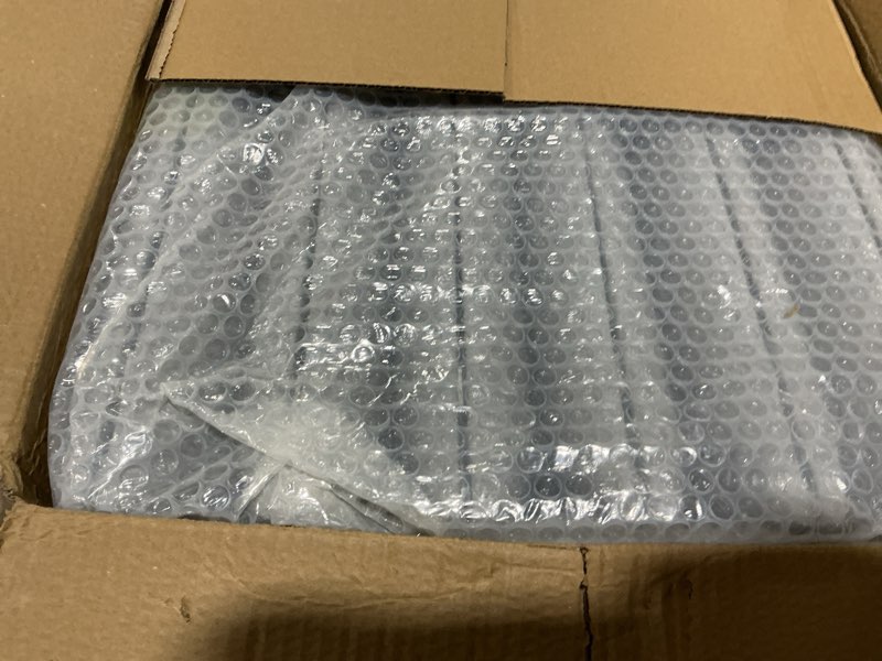 Condition photo showing Good Condition for Upholstered Headboard Panels, 12 Panels Sized 7.8" x 15.7" Peel and Stick Padded Wall Panels for Kids, 3D Anti-Collision Wall Mounted Bed headboard for Full, Grey 12 Pack Full & Queen Gray