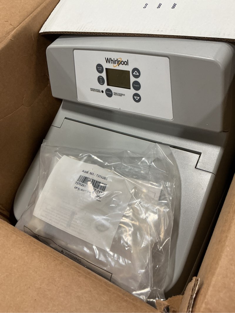Condition photo showing As Is for Whirlpool 44000 -Grain Water Softener For Hard Water and Iron Reduction