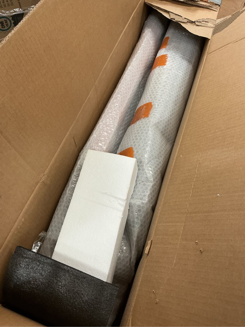 Condition photo showing As Is for OEDRO 6 inch Running Boards Compatible with 2019-2025 Chevy Silverado/GMC Sierra 1500 Crew Cab, 2020-2025 Silverado/Sierra 2500HD 3500HD Crew Cab, Side Steps with Paintable Step Plates, Black Nerf Bar 2019-2026 crew cab-red