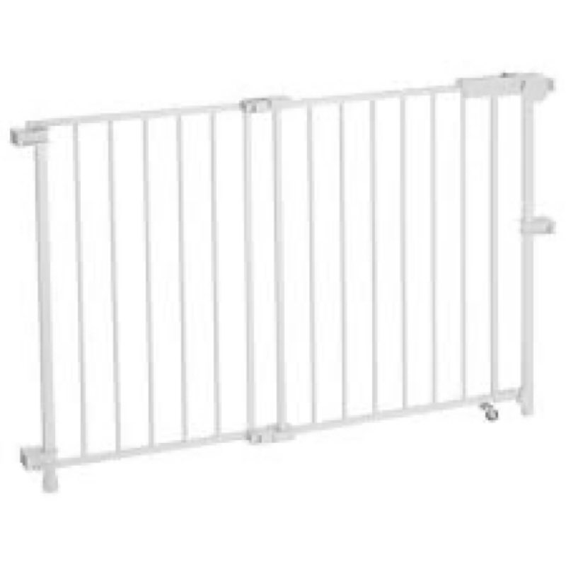 VEVOR Baby Gate, 29.5-43 Inches Adjustable Width, 28 Inches High Dog Gate, No Threshold Bar, Easy St