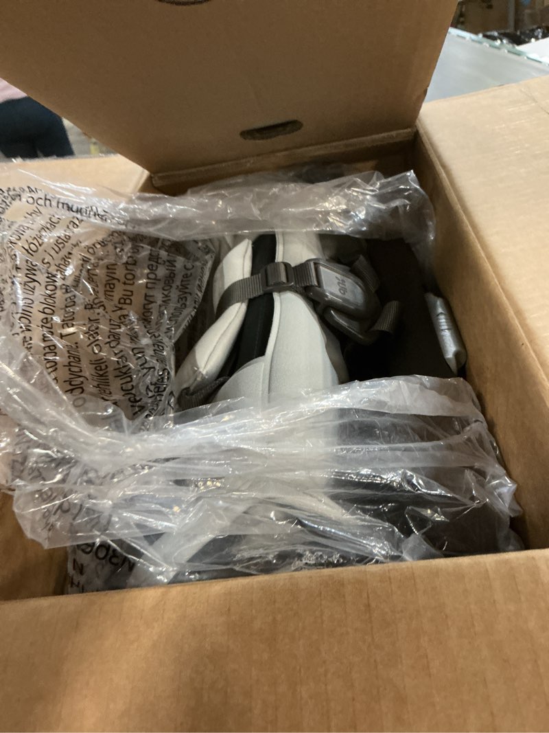 Condition photo showing Good Condition for uppababy minu v3 travel stroller | lightweight + compact design | one-hand fold + unfold | from birth + overhead compatible | savannah (pearl gray mélange/carbon frame/chestnut leather)