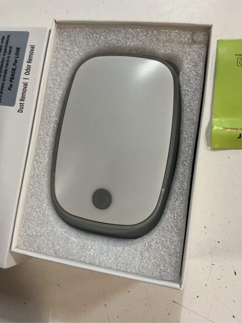 Condition photo showing Good Condition for cat litter deodorizer, 99% odor eliminator for pet odors, plug in negative ion air purifier for litter box box, dog bed, home, kitchen, bathroom, ozone-free