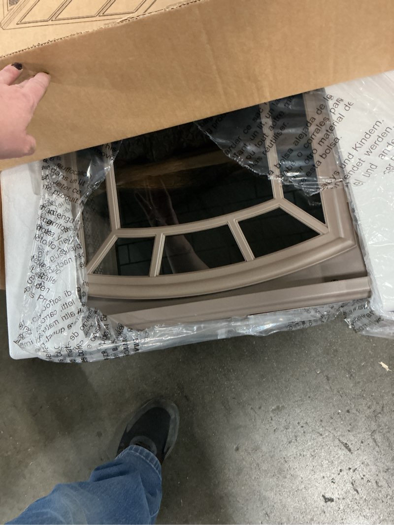 Condition photo showing As Is for duraflame Infrared Quartz Electric Stove Heater FRENCH GREY