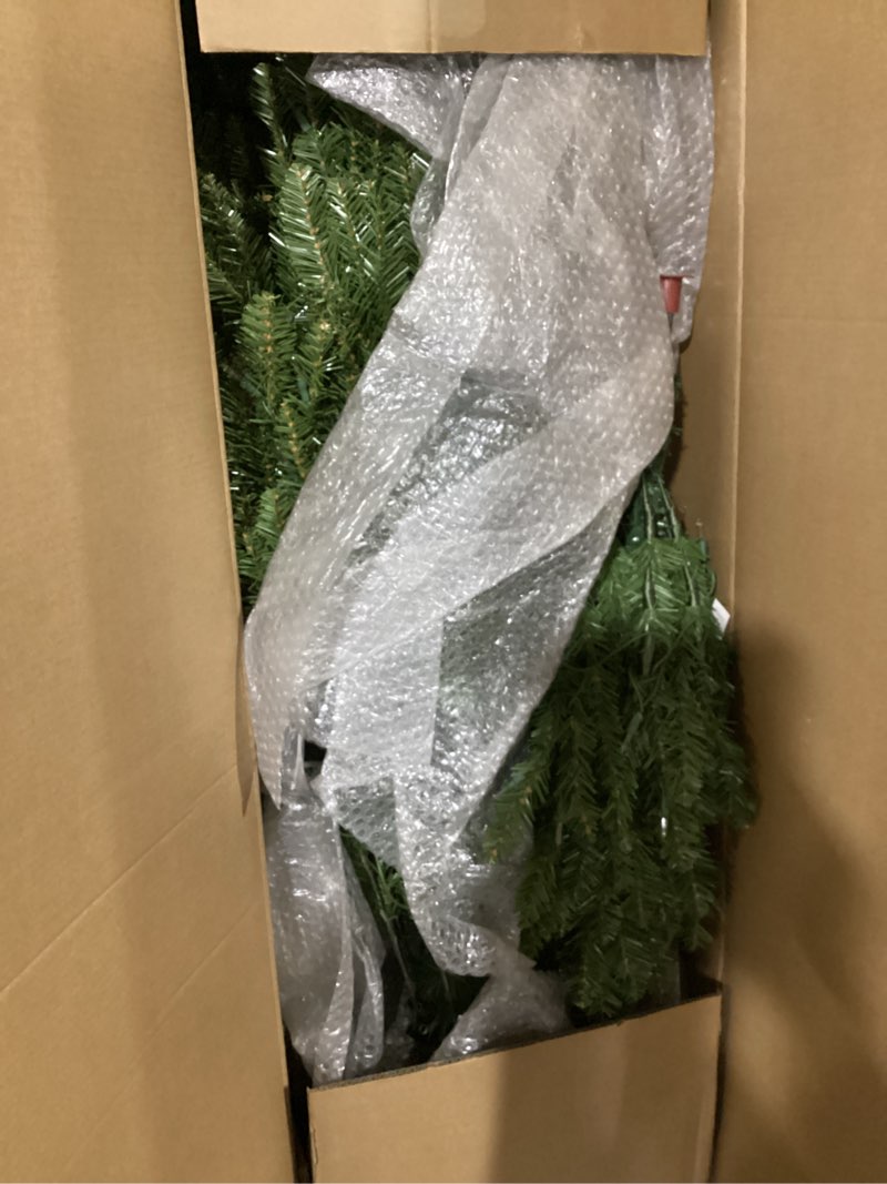 Condition photo showing Good Condition for 12ft National Christmas Tree Company Pre-Lit Dunhill Fir Hinged Full Artificial Christmas Tree with 1500 Clear Lights