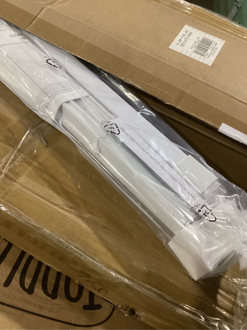 Condition photo showing Good Condition for LazBlinds No Tools No Drill 1" Vinyl Mini Blinds, Cordless Blinds for Windows, Light Filtering Horizontal Window Blinds & Shades, 24" W x 48" H, White Cordless-white 24" W x 48" H