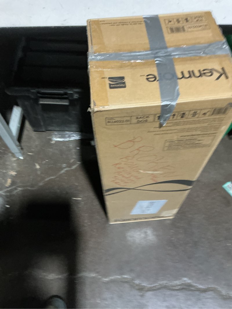 Condition photo showing As Is for kenmore intuition bagged upright vacuum lift-up carpet cleaner 2-motor power suction with hepa filter, 3-in-1 combination tool, handimate for floor, pet hair, 14pounds, green